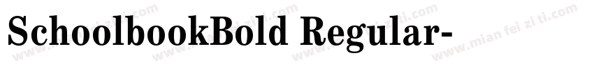 SchoolbookBold Regular字体转换